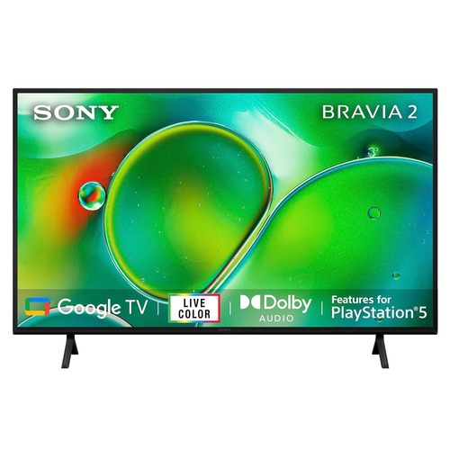 SONY BRAVIA 2 Series 108 Cm (43 Inches) 4k Ultra Hd Smart Led Google Tv High Dynamic Contrast Enhancer Chromecast Built In K43S25(Black)